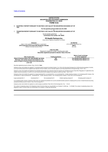 Vorschaubild P3 Health Partners 10-Q Quartalsbericht 2022 