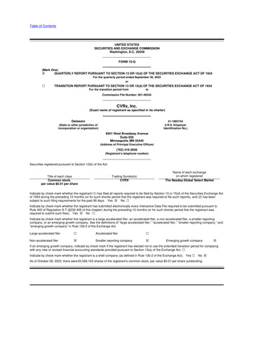 Thumbnail CVRx 10-Q Quarterly Report FY2022 