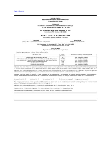 Thumbnail Ready Capital
 10-Q Quarterly Report FY2022 