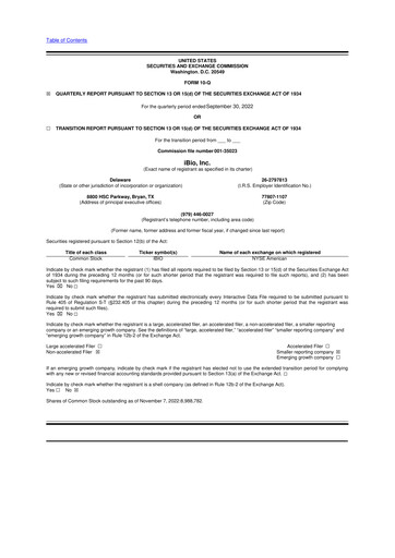 Thumbnail iBio 10-Q Quarterly Report FY2023 