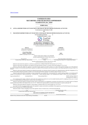 Thumbnail FuelCell Energy
 10-K Annual Report 2022