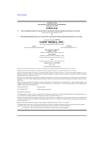 Thumbnail Loop Media 10-K Annual Report 2022