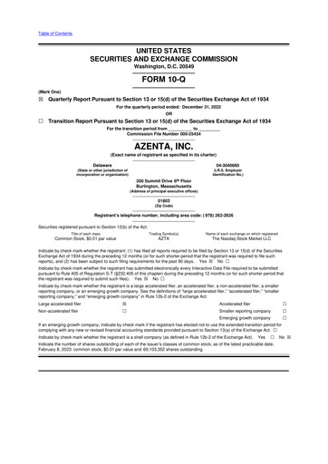 Thumbnail Azenta 10-Q Quarterly Report FY2023 