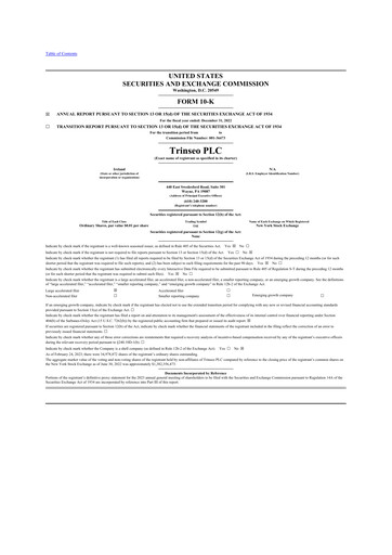 Thumbnail Trinseo 10-K Annual Report 2022