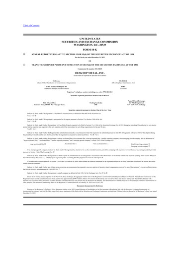 Thumbnail Desktop Metal 10-K Annual Report 2022