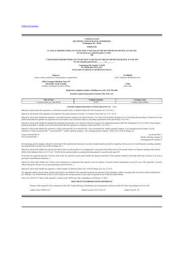 Thumbnail TG Therapeutics 10-K Annual Report 2022