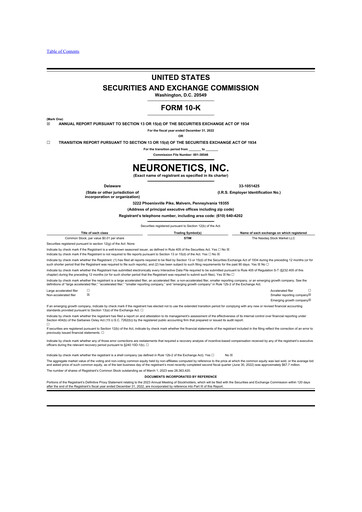 Thumbnail Neuronetics 10-K Annual Report 2022