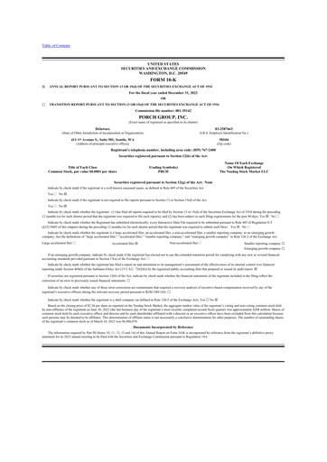 Thumbnail Porch Group 10-K Annual Report 2022