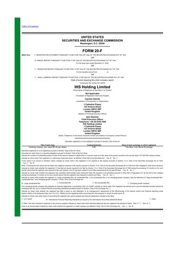 Thumbnail IHS Towers 20-F Annual Report 2022