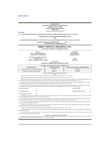 Thumbnail Direct Digital Holdings 10-K Annual Report 2022