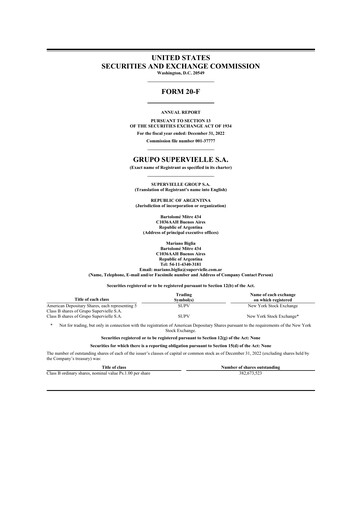 Thumbnail Grupo Supervielle 20-F Annual Report 2022