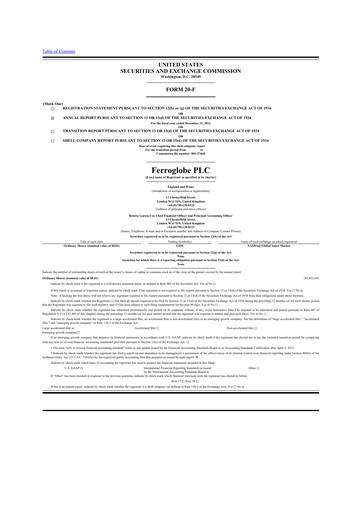 Thumbnail Ferroglobe
 20-F Annual Report 2022