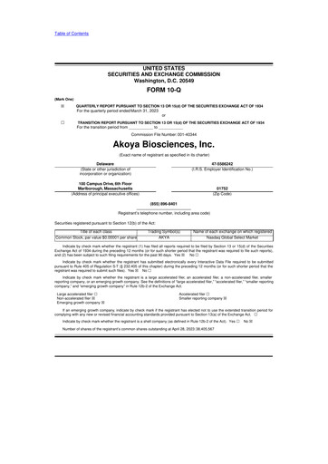 Thumbnail Akoya Biosciences 10-Q Quarterly Report FY2023 