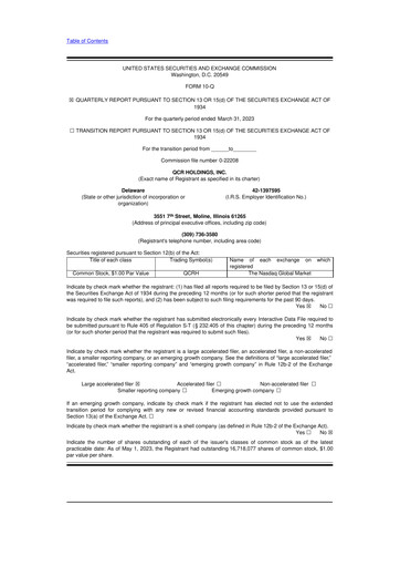 Thumbnail QCR Holdings
 10-Q Quarterly Report FY2023 