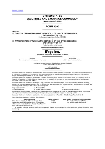 Thumbnail EVgo 10-Q Quarterly Report FY2023 