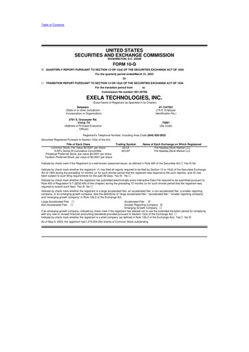 Thumbnail Exela Technologies
 10-Q Quarterly Report FY2023 
