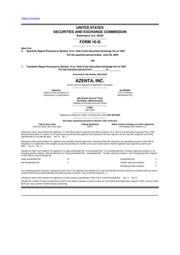 Thumbnail Azenta 10-Q Quarterly Report FY2023 