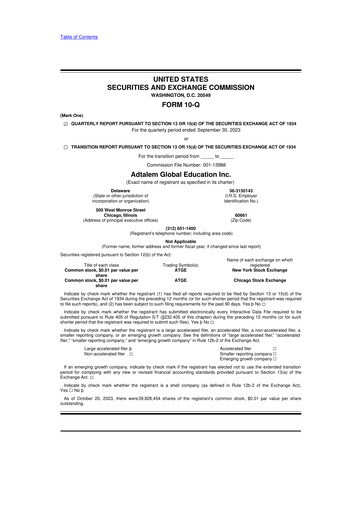Thumbnail Adtalem Global Education
 10-Q Quarterly Report FY2024 
