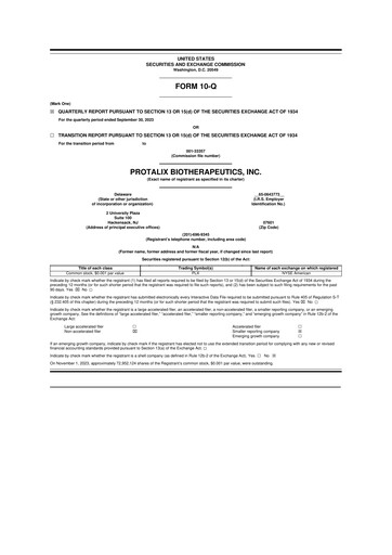 Thumbnail Protalix BioTherapeutics
 10-Q Quarterly Report FY2023 