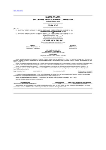 Thumbnail Jaguar Health 10-Q Quarterly Report FY2023 