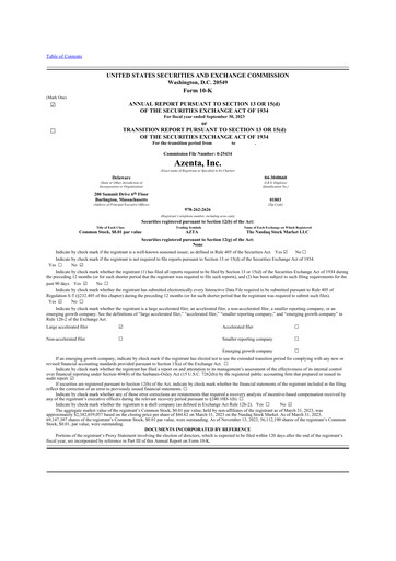 Thumbnail Azenta 10-K Annual Report 2023