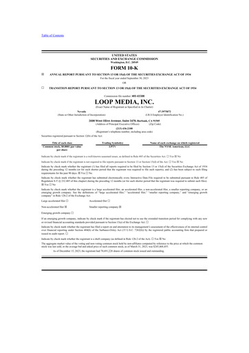 Thumbnail Loop Media 10-K Annual Report 2023