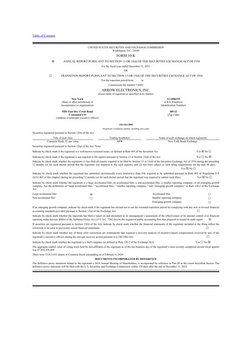 Thumbnail Arrow Electronics
 10-K Annual Report 2023