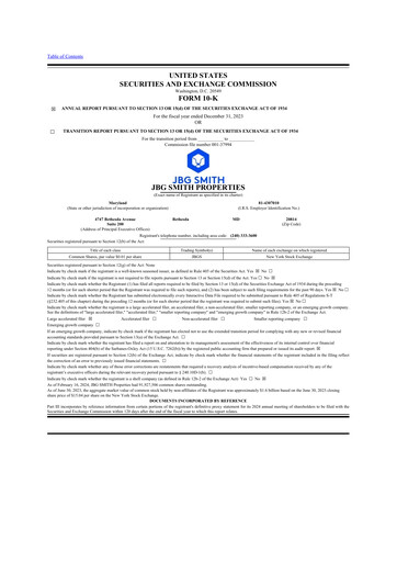 Vorschaubild JBG SMITH
 10-K Jahresbericht 2023