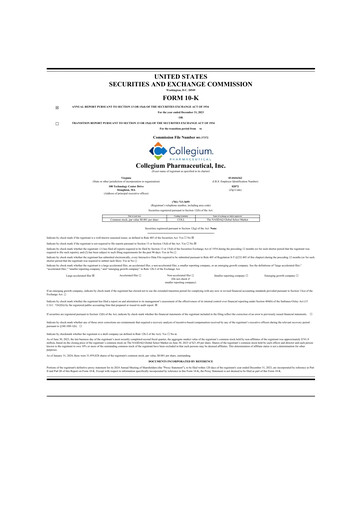 Thumbnail Collegium Pharmaceutical
 10-K Annual Report 2023