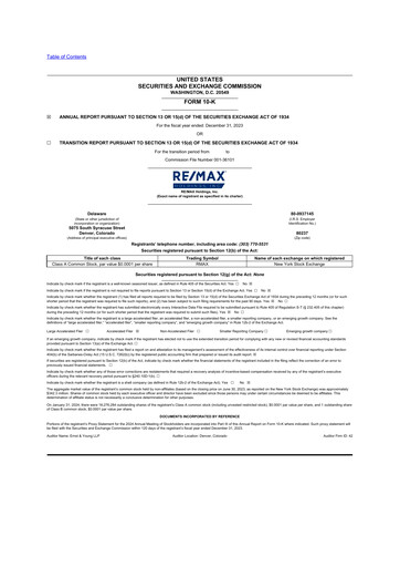 Thumbnail RE/MAX Holdings 10-K Annual Report 2023