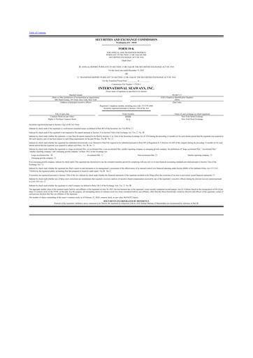 Thumbnail International Seaways 10-K Annual Report 2023