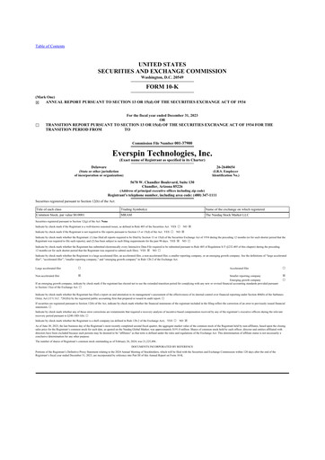 Thumbnail Everspin Technologies 10-K Annual Report 2023