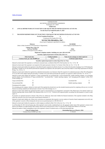 Thumbnail Nuvectis Pharma 10-K Annual Report 2023
