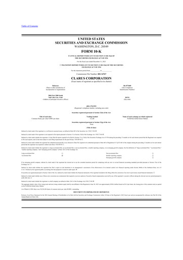 Vorschaubild Clarus
 10-K Jahresbericht 2023