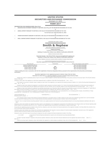 Miniature Smith & Nephew
 20-F Rapport annuel 2023