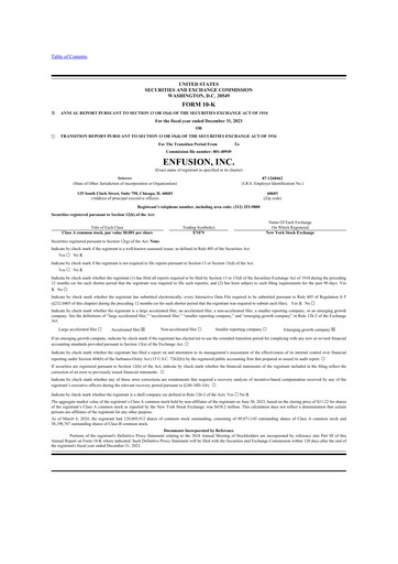 Thumbnail Enfusion 10-K Annual Report 2023