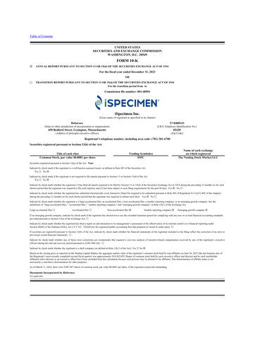 Thumbnail iSpecimen 10-K Annual Report 2023