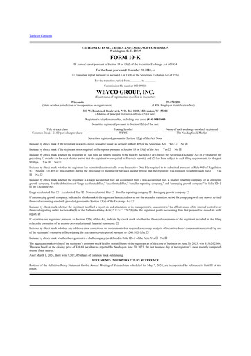 Thumbnail Weyco Group 10-K Annual Report 2023