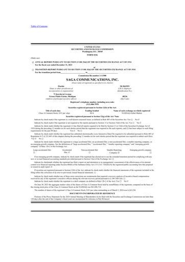 Thumbnail Saga Communications 10-K Annual Report 2023