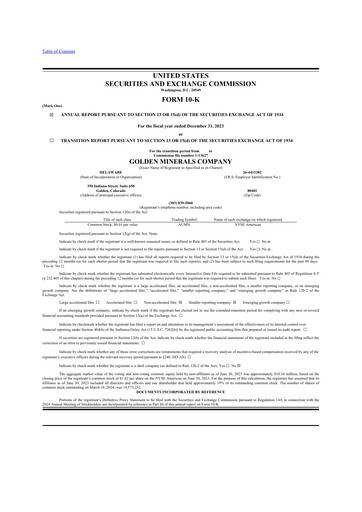 Thumbnail Golden Minerals
 10-K Annual Report 2023