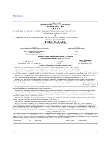 Thumbnail HOOKIPA Pharma 10-K Annual Report 2023