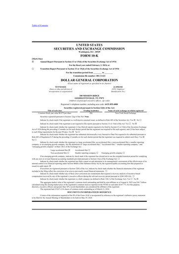 Thumbnail Dollar General 10-K Annual Report 2023