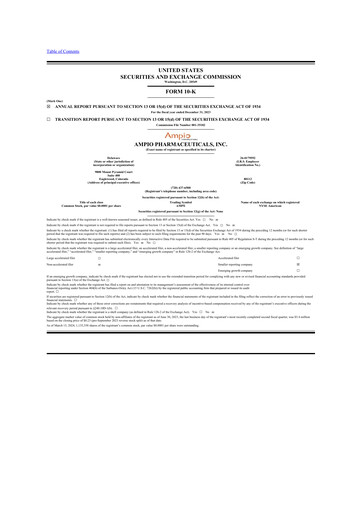 Thumbnail Ampio Pharmaceuticals 10-K Annual Report 2023