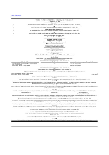 Vorschaubild Telkom Indonesia 20-F Jahresbericht 2023