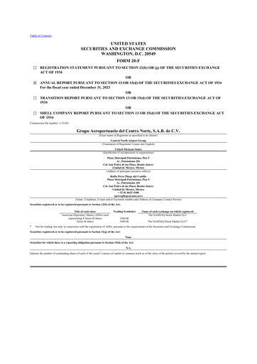 Thumbnail Grupo Aeroportuario Centro Norte
 20-F Annual Report 2023