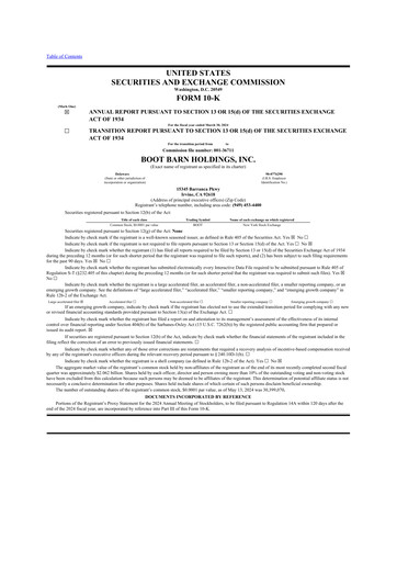 Thumbnail Boot Barn Holdings
 10-K Annual Report 2024