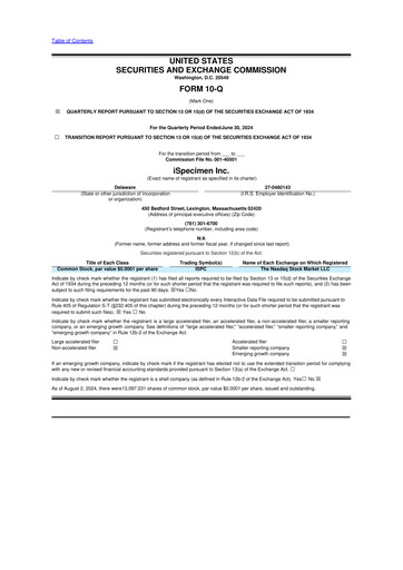 Thumbnail iSpecimen 10-Q Quarterly Report FY2024 