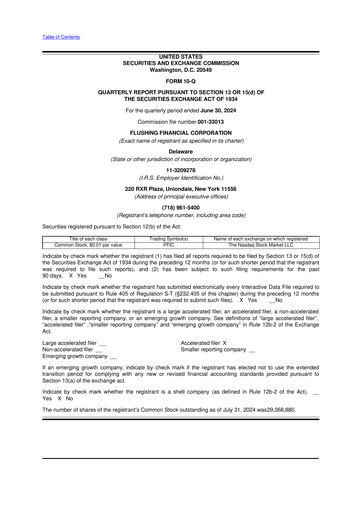 Thumbnail Flushing Financial Corp 10-Q Quarterly Report FY2024 