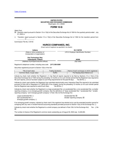 Thumbnail Hurco Companies 10-Q Quarterly Report FY2024 