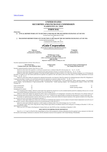 Thumbnail eGain 10-K Annual Report 2024